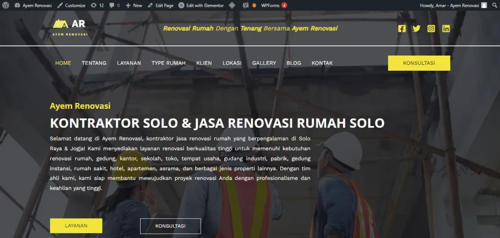 jasa website kanopi kontraktor dan lesi