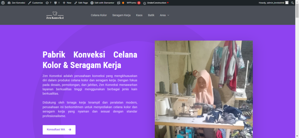 Zen Konveksi Celana Kolor Indonesia